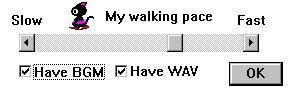 set walking pace